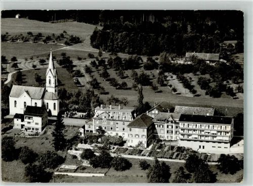 9225 St. Pelagiberg Foto AK Fliegeraufnahme Kurhaus Marienburg Kirche