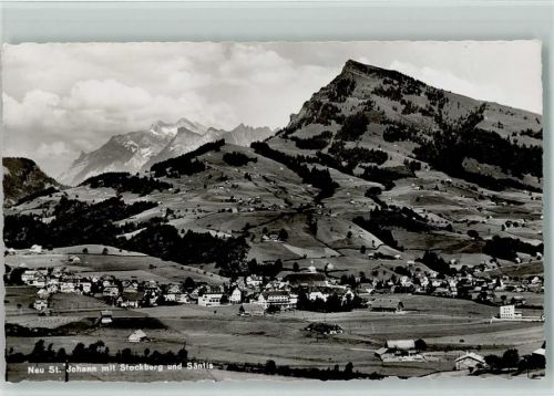 9652 Neu St. Johann 1942 - mit Stockberg und Säntis