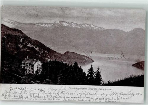 6356 Rigi Kaltbad 1902 - Grubisbahn Erholungsstation Eisenbahner