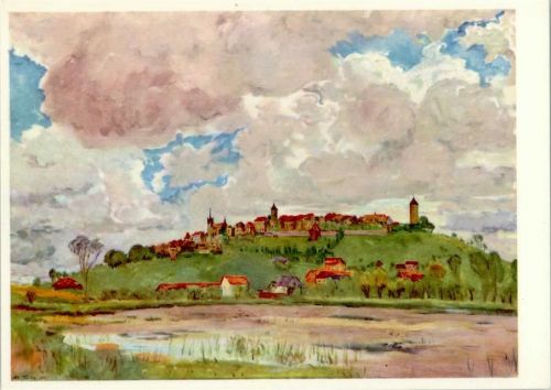 Romont BE sign Adolf Tieche - sehr gute Erhaltung AK Pro Infirmis Schweiz 1944