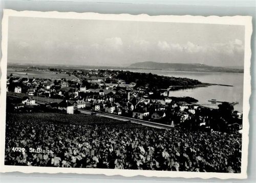 2072 St-Blaise 1948 Foto AK Bahnpost C.F.F.