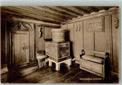 8000 Zürich Foto AK Schweiz. Landesmueum Gothisches Zimmer 1
