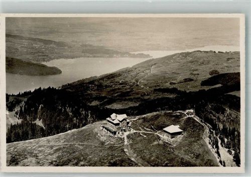 Wildspitz Foto AK Fliegeraufnahme Berg- Gasthaus Rossberg Kulm