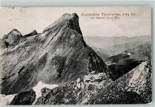 9107 Urnäsch 1910 - Berghütte Gasthaus Ort lt. Stempel