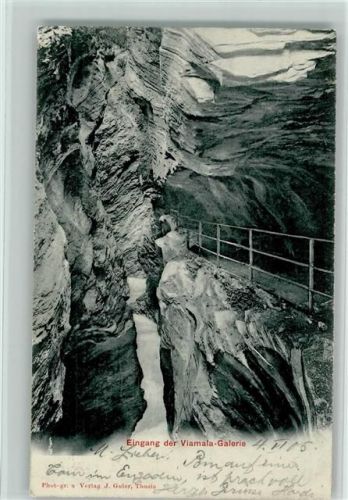 7430 Thusis 1905 - Eingang der Viamala-Galerie