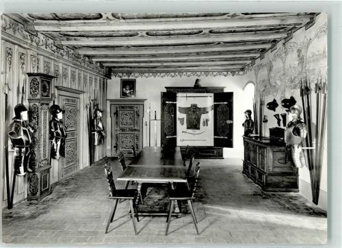 5103 Wildegg Foto AK Schloss Festsaal Innenansicht