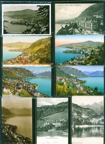 1820 Territet Kleinposten bis 20 Lot mit 16 AK, 1902-1946; teils leichte Gebrauchsspuren, teils gelaufen