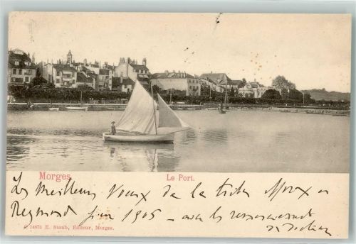 1110 Morges 1904 - Hafen Segler