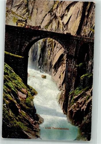 Andermatt Postkutsche Teufelsbrücke Postkutsche Schweiz
