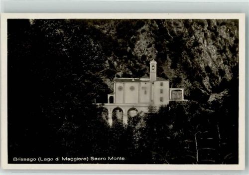 6614 Brissago Foto AK Kirche Sacro Monte Lago di Maggiore