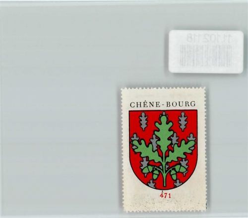 1225 Chêne-Bourg Villette GE - Vignette Wappen Kaffee Hag ca 1920-1940