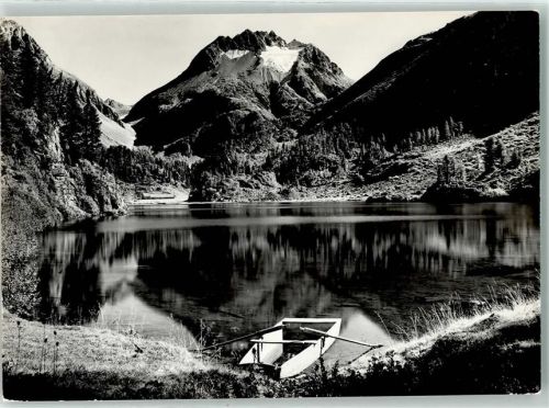 7516 Maloja Foto AK Verlag u. Fotograf Hans Steiner Cavlocciosee Ruderboot