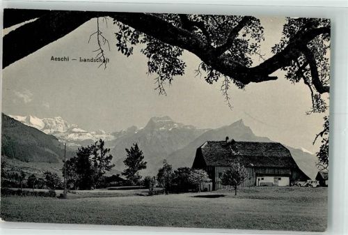 3703 Aeschi b. Spiez 1910 - Bauernhaus