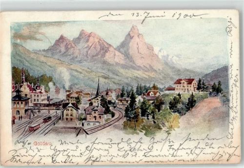6410 Goldau - 1900 Bahnhof