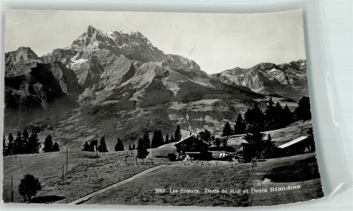1885 Chesières Gebrauchsspuren Dents du Midi les Ecovets