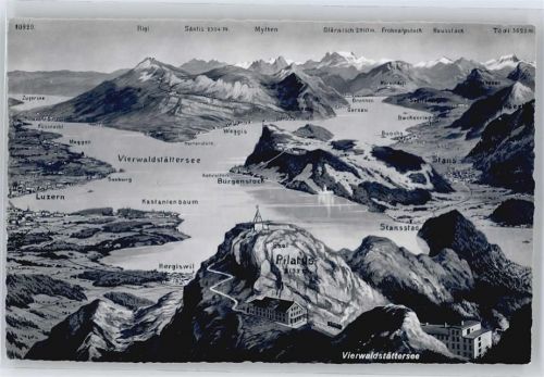 6370 Stans - Gesamtansicht See Berg Haus