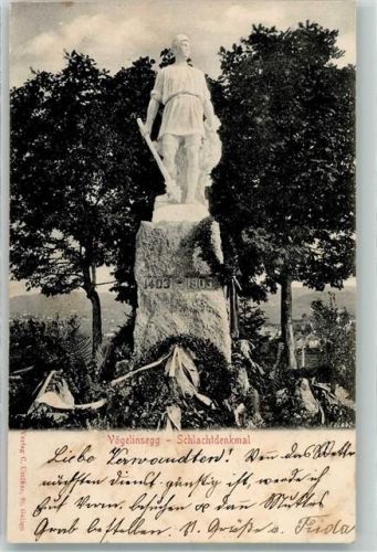 Vögelinsegg 1904 - Schlachtdenkmal