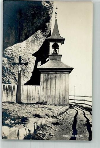 9057 Schwende Foto AK Kirche Wildkirchli