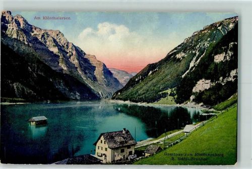 8750 Klöntal - Gasthaus zum Rhodanberg Klöntalersee