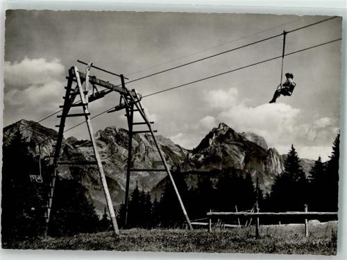 9656 Alt St. Johann Foto AK Sessellift Sellamatt Foto Gross Säntis Schafberg