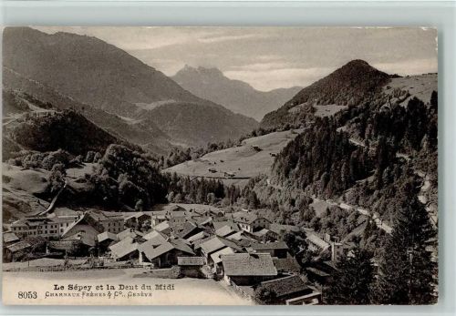 1863 Le Sépey Ormont-Dessous 1908 - et la Dent du Midi