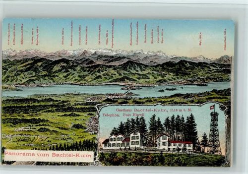 8340 Hinwil - Bachtel Kulm mit Aussichtsturm , gute Erhaltung AK