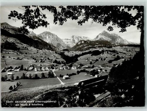 9657 Unterwasser - mit Säntis und Schafberg Obertoggenburg