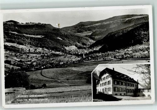 4432 Lampenberg Gebrauchsspuren Kurort Abendsmatt Blick ins Waldenburgertal