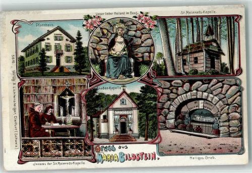 8717 Benken SG - Maria Bildstein Gnaden Kapelle Heiliges Grab Bahnpost Ambulant