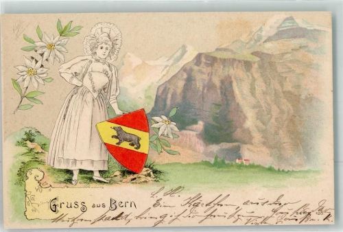 Prägedruck Wappen Edelweiss