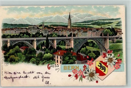 3000 Bern Berne 1900 Lithographie