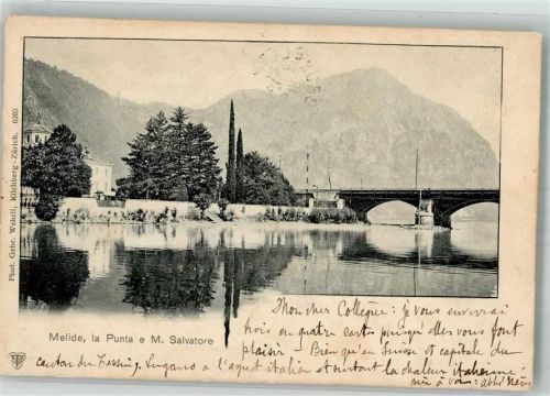 6815 Melide 1902 Foto AK La Punta e.M.Salvatire