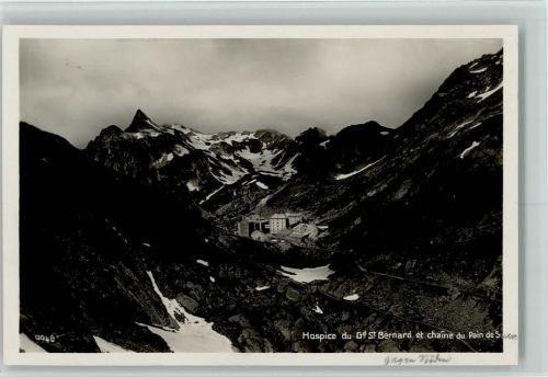 Grand St Bernard 1949 - Hospice du Grand St. Bernard et Chaine du Pain de