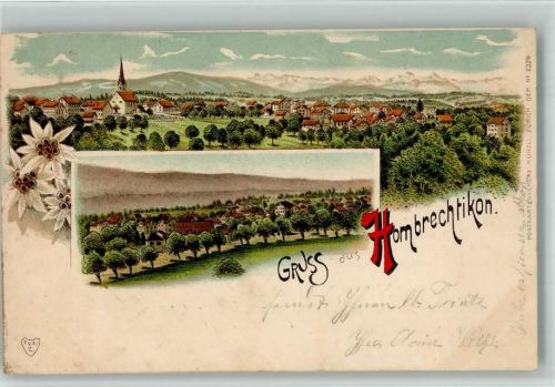 8634 Hombrechtikon 1901 BOAKC Lithographie Verlag Künzli