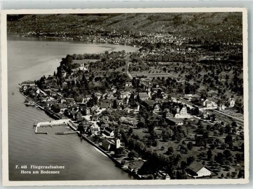 9326 Horn Foto AK Fliegeraufnahme