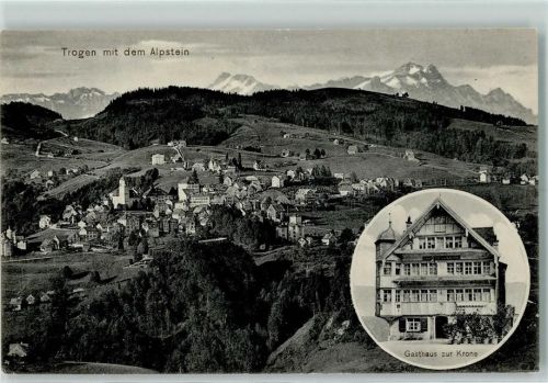 9043 Trogen 1912 - Trogen mit dem Alpstein Gasthaus zur Krone