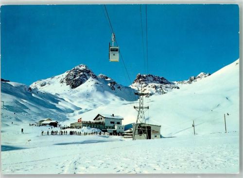 Marguns - Winter Gondelbahn zum Celerina Bergstation Corviglia