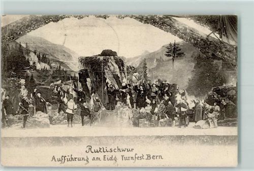 3000 Bern Berne 1906 Gebrauchsspuren Rütlischwur Aufführung Turnfest