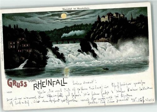 8212 Neuhausen am Rheinfall 1898 Mondschein