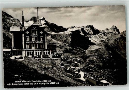 Klausenpass Postauto Hotel Klausenpasshöhe Postkutsche Schweiz Foto AK