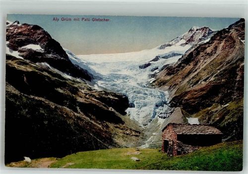7710 Alp Grüm Foto AK Alp Grüm Palü-Gletscher