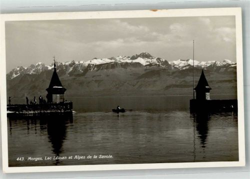 1110 Morges 1934 Foto AK Lac Leman
