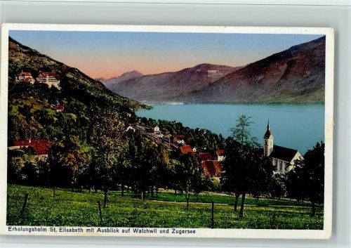 6318 Walchwil - Erholungsheim St. Elisabeth mit Ausblick auf Walchwil und Zugersee