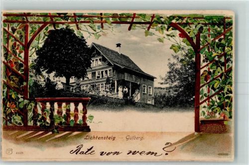 9620 Lichtensteig 1902 Prägedruck Verlag Künzli 4669 Passepartout Gutberg
