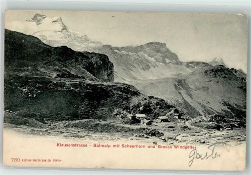Klausenstrasse 1906 - Balmalp Scheerhorn