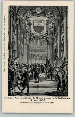 Lithographie Liberte et Partrie - 1803 AK