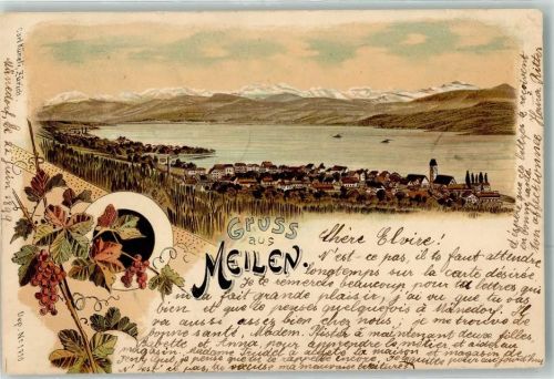 8706 Meilen 1899 Lithographie Verlag Künzli Nr 1710