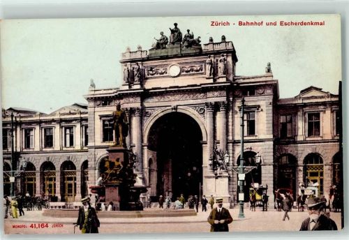 8000 Zürich - Bahnhof Escher Denkmal