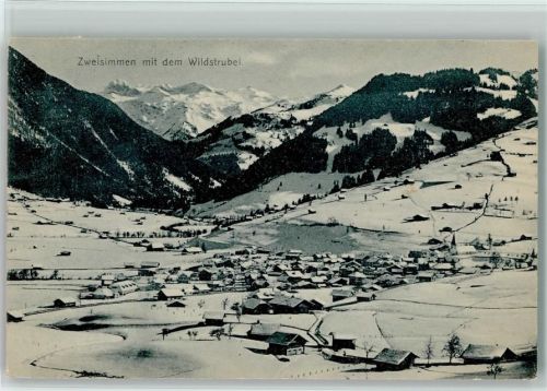 3770 Zweisimmen 1911 - mit dem Wildstrubel Winter