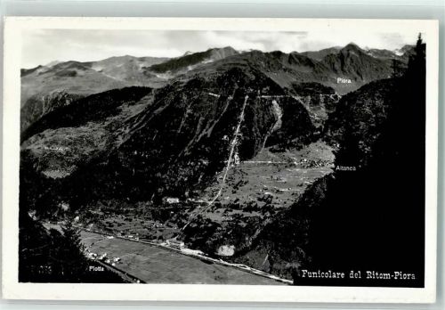 Piora 1953 Foto AK Bergbahn Ritom